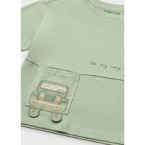 Tricou din bumbac pentru baieti Mayoral, Verde – 1005-15